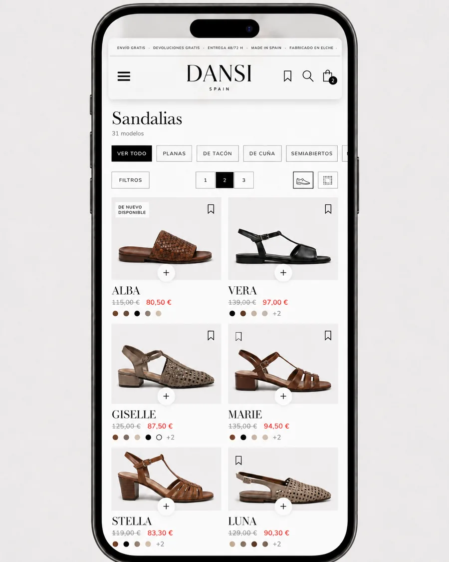 Colección con filtros rediseñada de DANSI